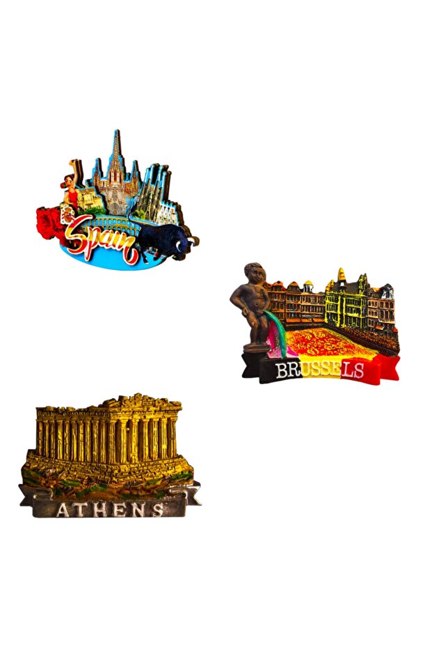 Buzdolabı Magneti 3'lu Set - 5 - 1