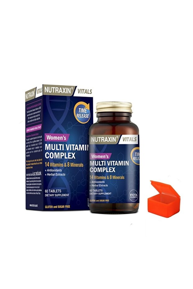 Multivitamin Komplex Bayanlara Özel 60 Tablets + Hap Kutusu - 1