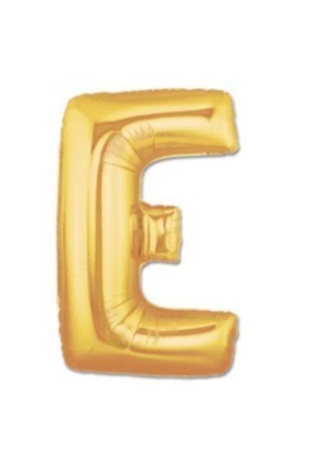 بالون فويل حرف E لون ذهبي 100 سم