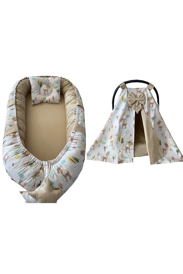 Nest Sevimli Ceylan Tasarım Jaju-babynest Ve Puset Örtüsü 5li Set - 1