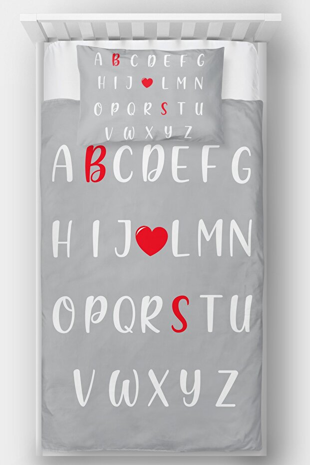 Letters Single Decorative Bedspread