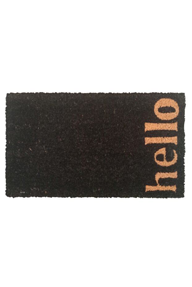 Koko Kapı Paspası 35x60 Siyah Hello - 1
