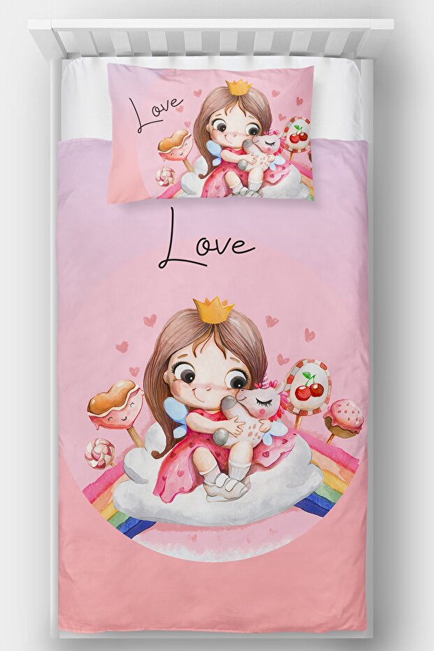 Single Decorative Princess Unicorn Bedspread