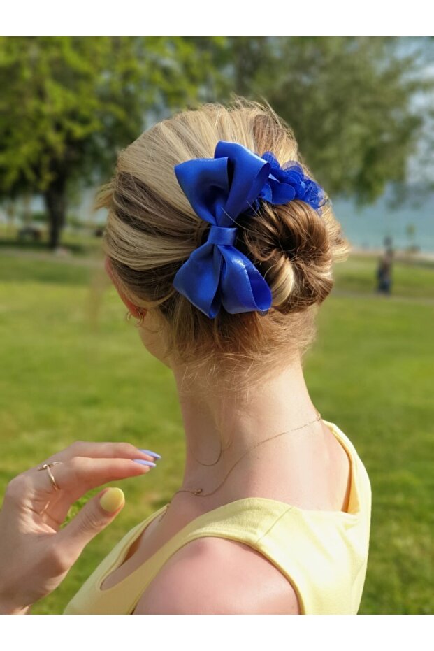 Melkady 241sama - Stylish Bun Buckle with Floral Bow