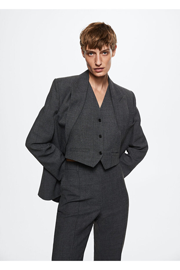 Kadın Açık Gri Pantolon - 6