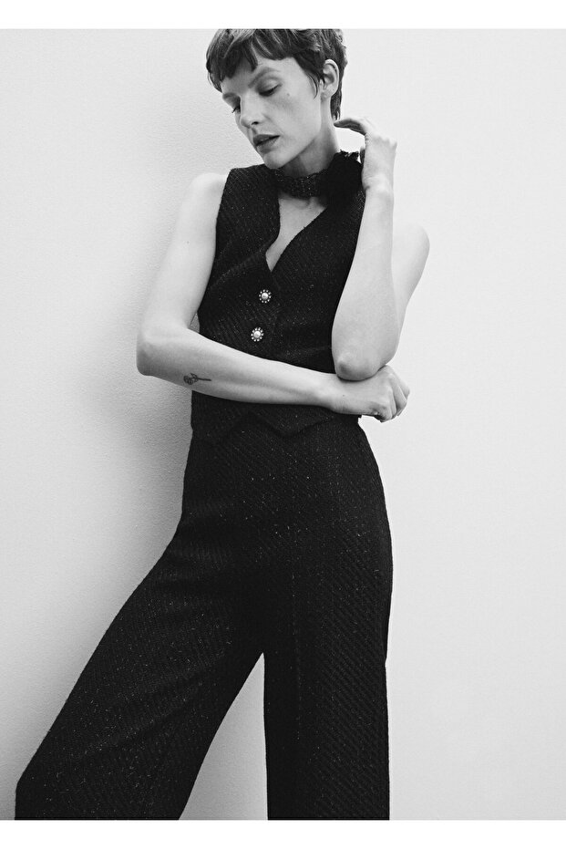 Siyah Kadın Yelek 37089103 - 6