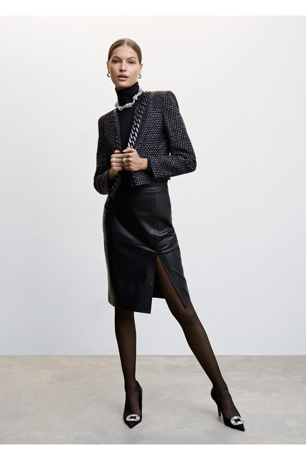 Kadın Soluk Leylak Ceket - 1