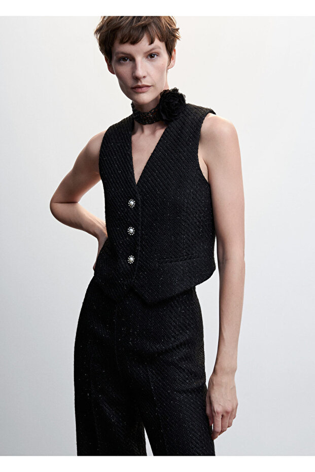 Siyah Kadın Yelek 37089103 - 2