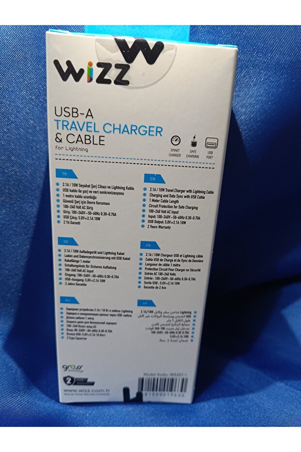 WİZZ 2.1A / 10W Lihgtning Şarj Seti - 2