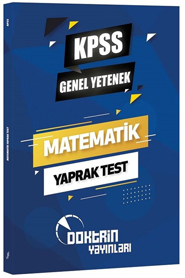 Doktrin KPSS Matematik Yaprak Test Doktrin Yayınları - 1