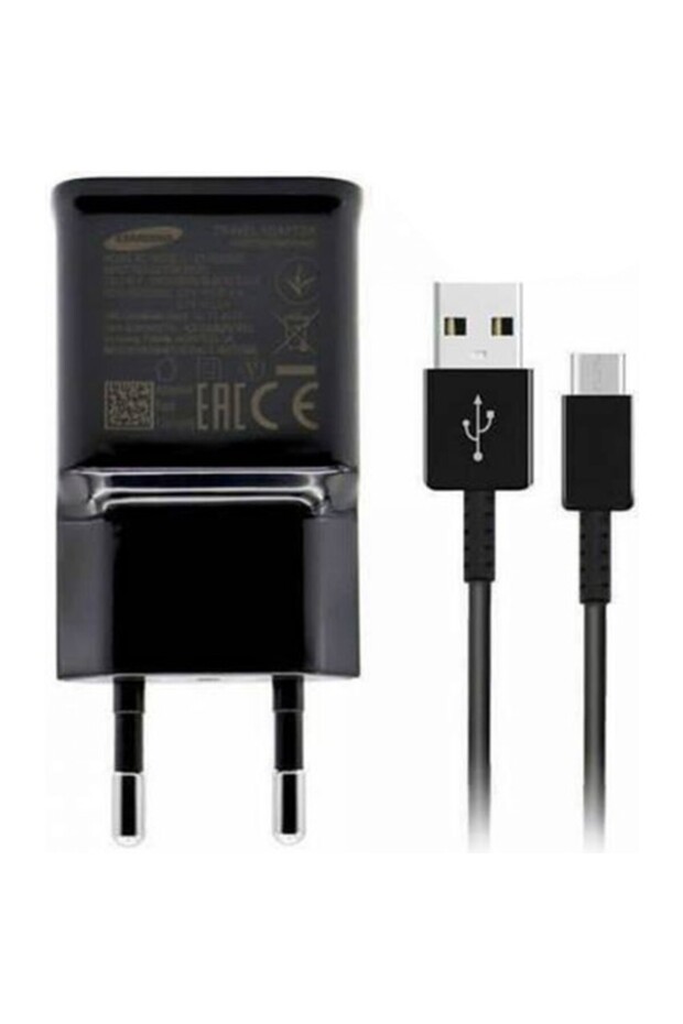 Samsung EP-TA20EWE 1 Çıkışlı 2000 Mah Type-C Kablo + Ev Tipi Şarj Aleti - 1