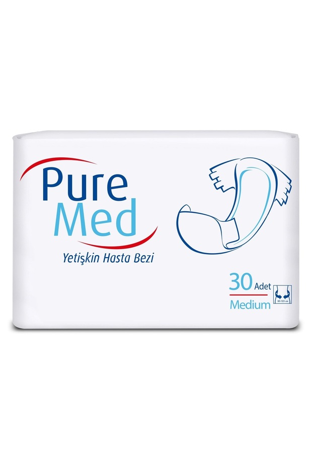 Patient Diapers with Waist Band M Medium 30 Pieces