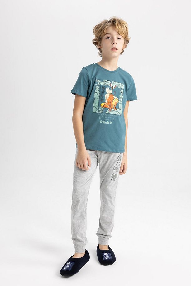 Erkek Çocuk Pijama Takımı Avatar The Last Airbender Kısa Kollu Üst Uzun Alt B6215a824sp - 2