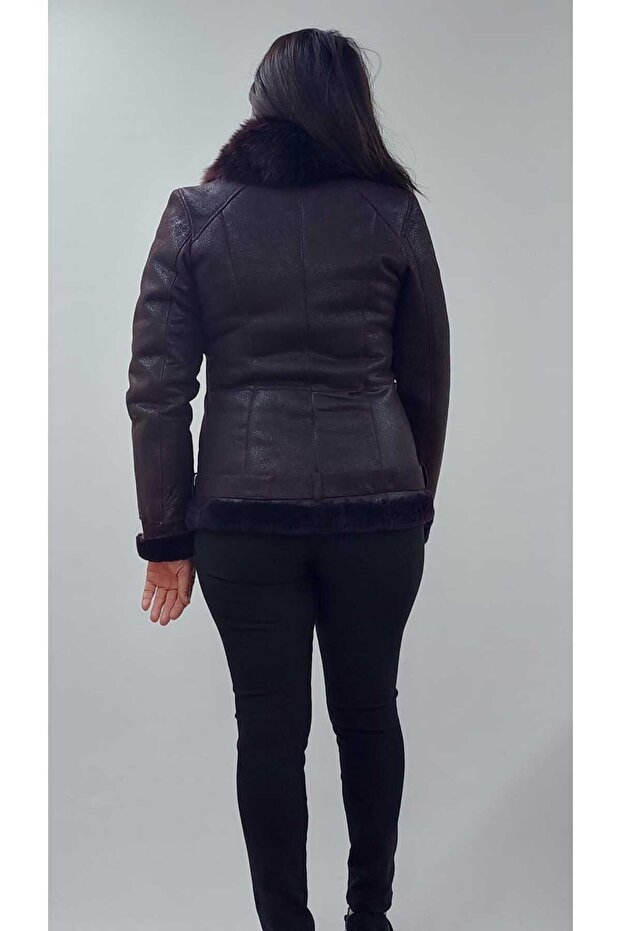 Deri Kürklü Ceket - 8