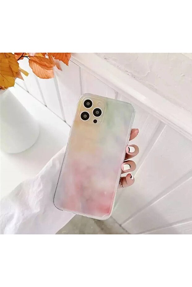 iPhone 14 Pro Compatible Transparent Case with Print Design - 1