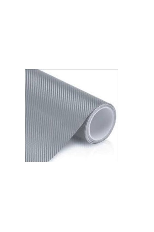 Gray Carbon Car Covering Foil with Air Duct 152 Cm X 200 Cm