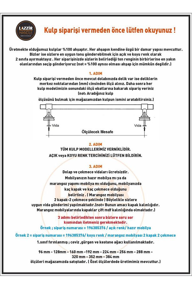 Ahşap Eğik Kulp (TEKLİ)-dolap Kulpu Çekmece Kulpu Tekli - 5