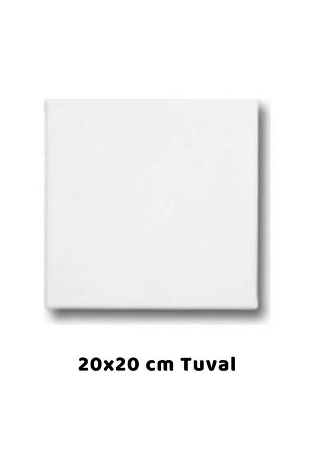 Başlangıç Resim Boyama Seti - 1 Adet 20x20 Cm Tuval, 6 Renk Akrilik Boya,1 Adet Fırça - 3