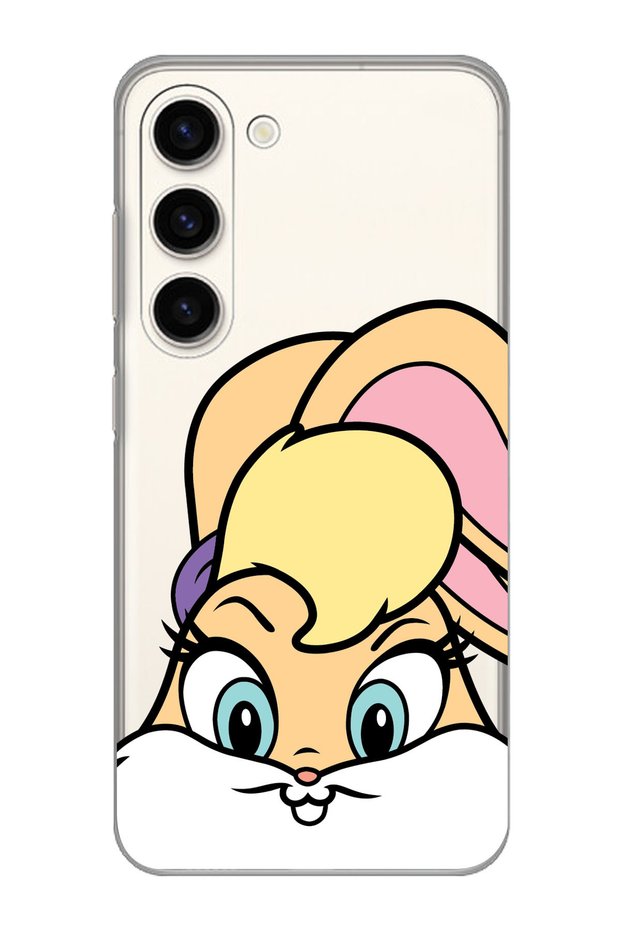 Samsung Galaxy S23 Compatible Lola Bunny Patterned Transparent Phone Case