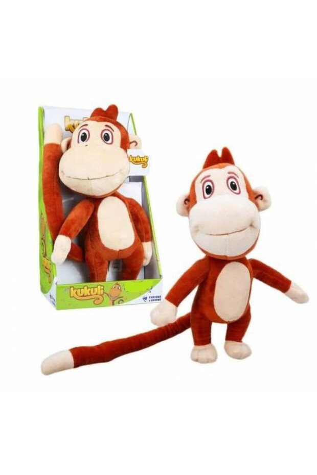 Plush Kukuli Monkey with Music Playing - Blue Water World