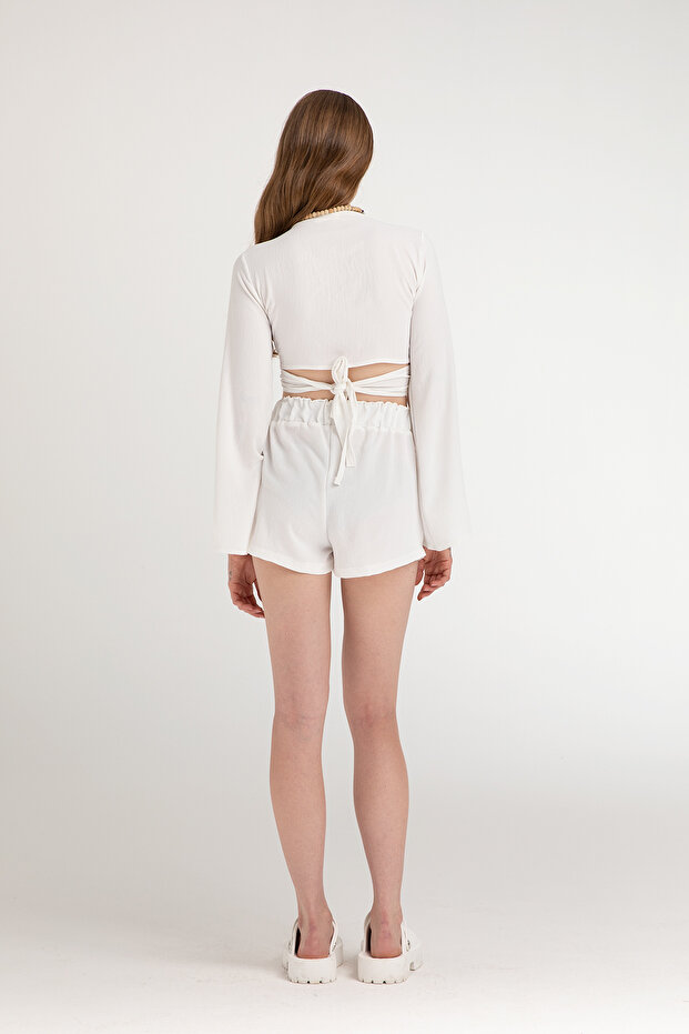 Lagom Şort Beyaz - 4