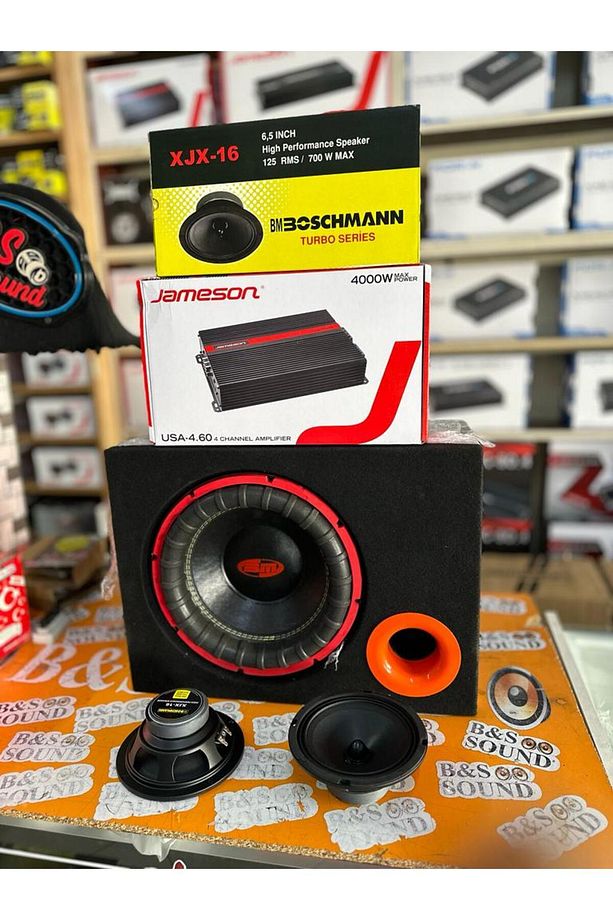 4000 WAT ANFİ 1400 WAT SUBWOFER 2 ADET 16 CM MİDRANGE - 1