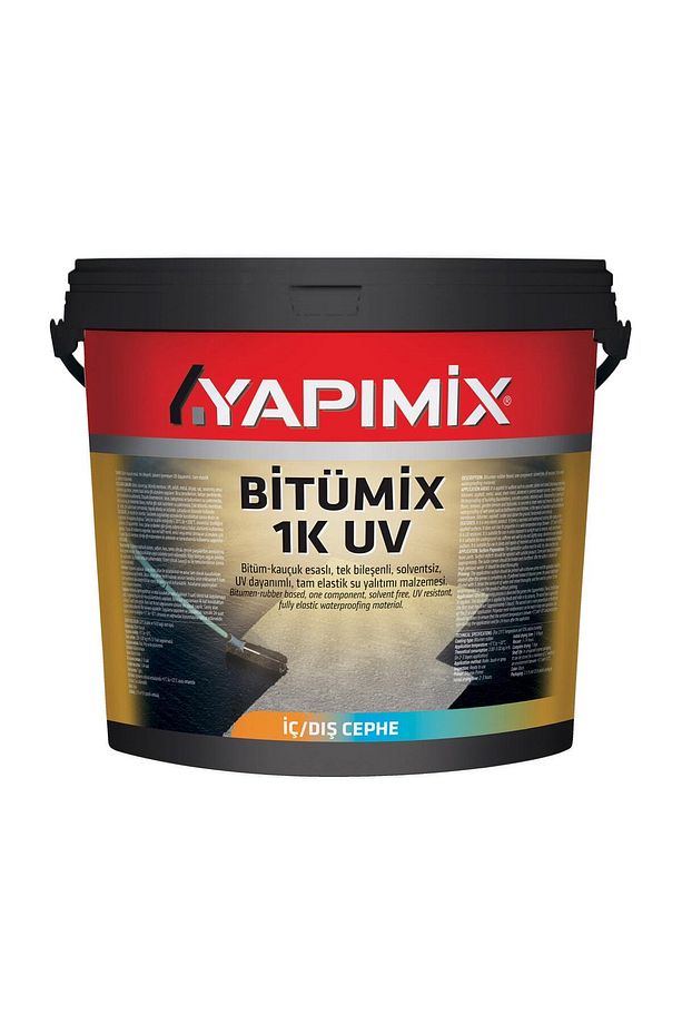 Bitümix 1k Uv - Bitüm Kauçuk Zift Su Yalıtım Malzemesi - 1