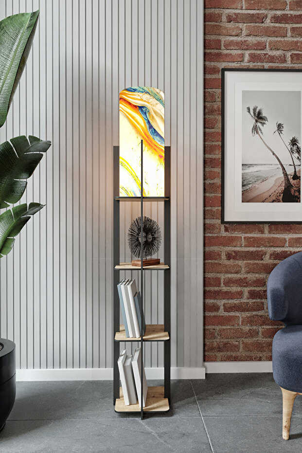 QUATTRO raflı lambader SAFİR MEŞE - 3