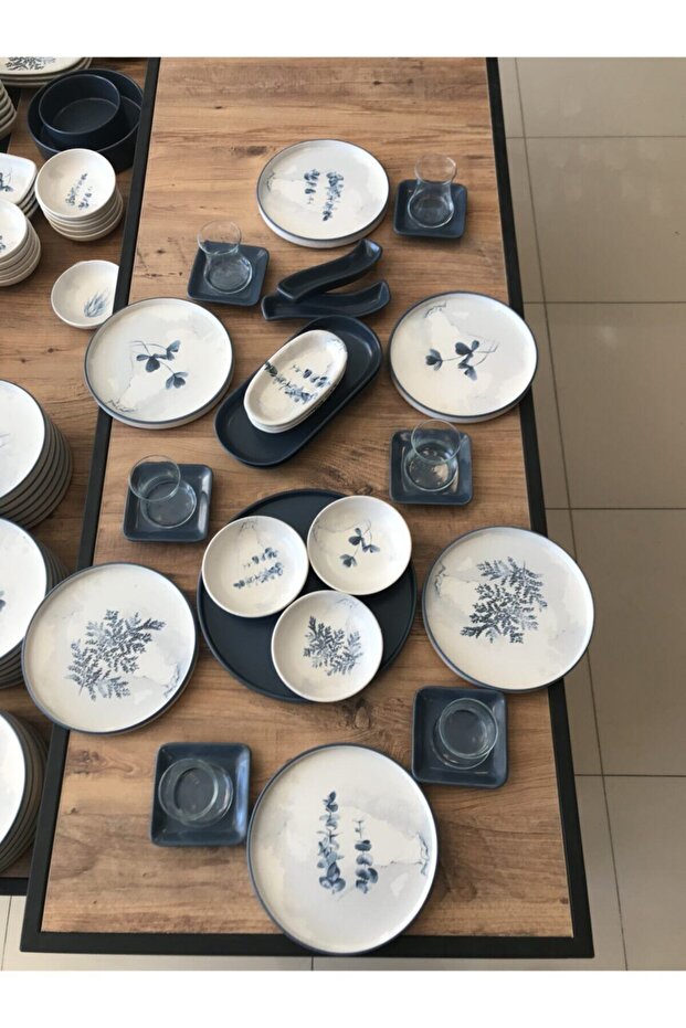 6 Kişilik 29 Parça Stackable Blue Magic Kahvaltı Takımı - 1