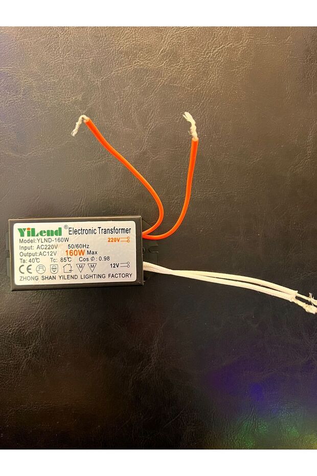 12 VOLT 160 WATT LED AVİZE TRAFOSU ELEKTRONİK TRANSFORMATÖR - 1