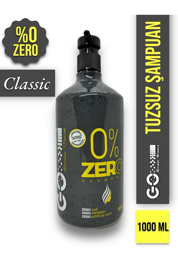 "zero" Tuzsuz Şampuan Classic Renksiz/şeffaf 1000 Ml. - 1