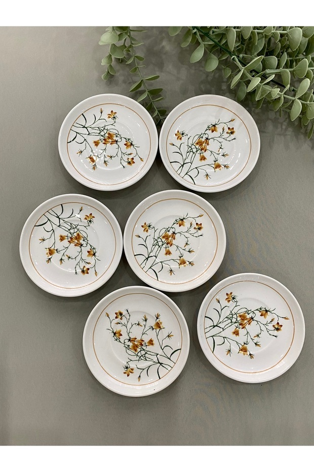 Çiğdem Model 6’lı Çay Tabağı - 2