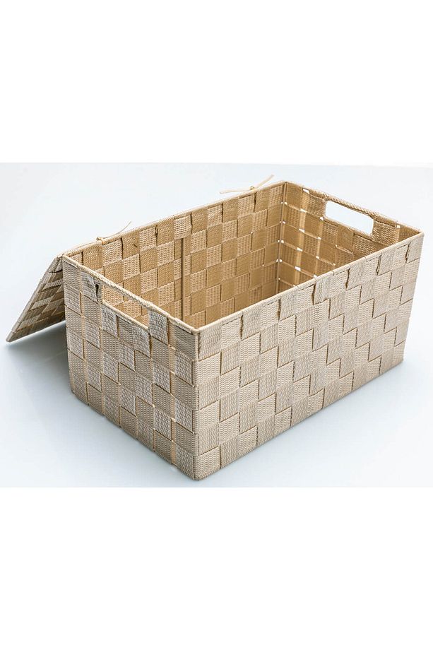 Shine Polipropilen Kapaklı Saklama Kutusu 34X22X17,5 Cm Bej - 2