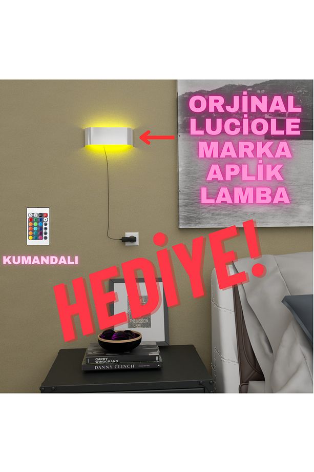 HEPA FİLTRELİ, Oled Ekranlı 3 ü 1 Arada Yüksek Kaliteli Akıllı Hava Temizleyici+Beyaz Lambader - 8