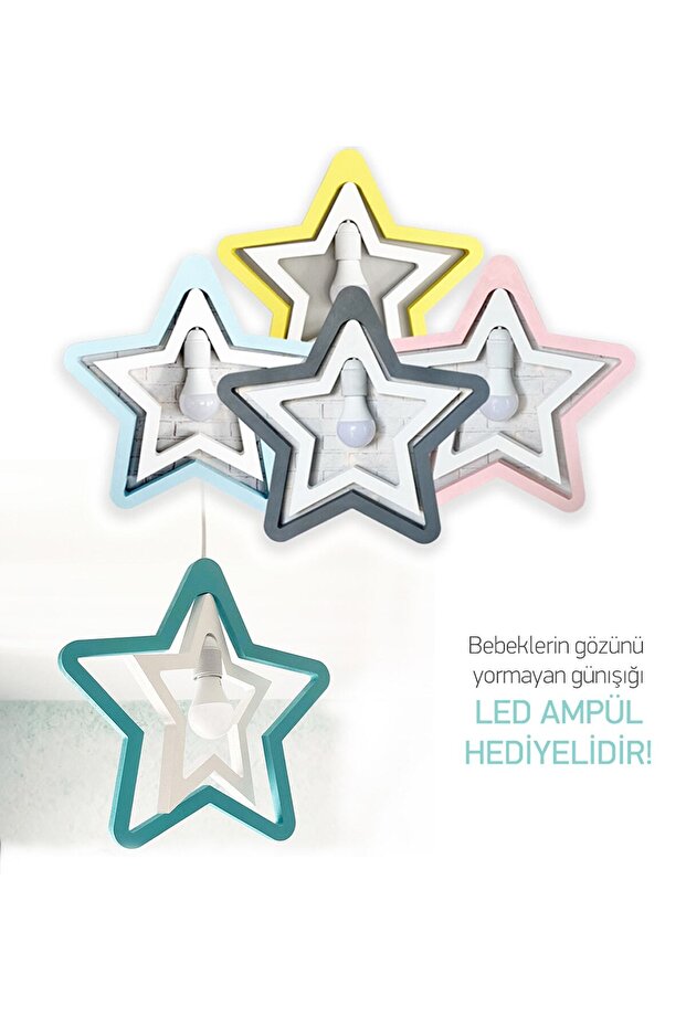 Ikili Yıldız Sarkıt Avize - 2