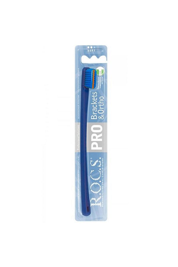 Rocs Pro Brackets Ortho Soft Diş Fırçası - Mavi - 1