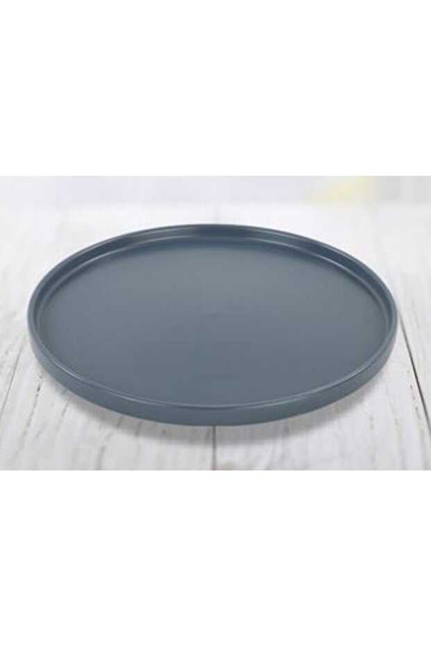 27 Cm Stackable Blue Magic Servis Tabağı Mat Mavi - 2