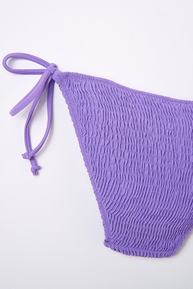 Lila Gipeli Spagetti Bikini Altı - 6