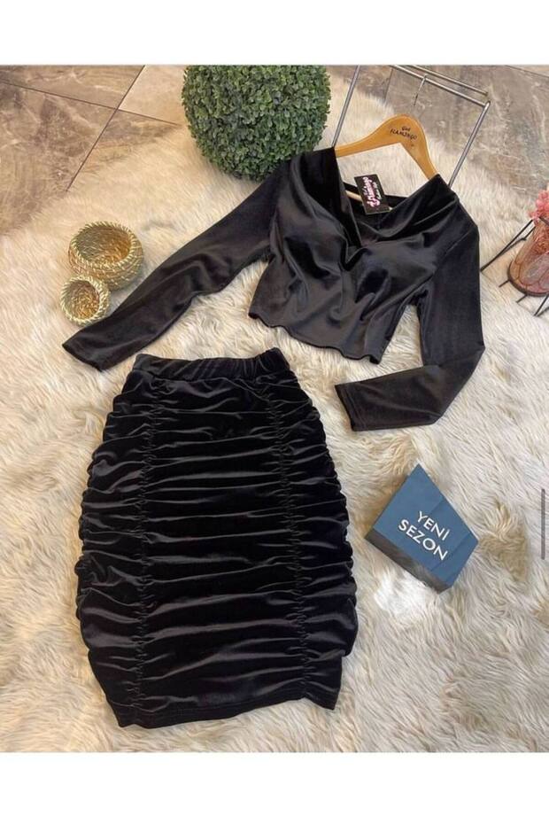 Velvet Lower Upper Set - 3