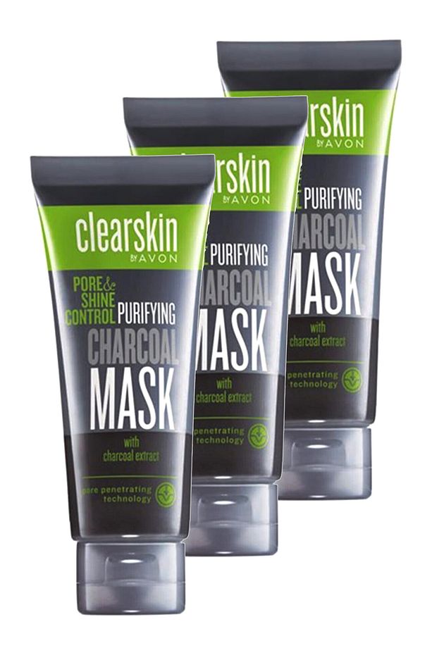 Clearskin Pore Shine Kömür Maske 75 Ml. Üçlü Set - 1