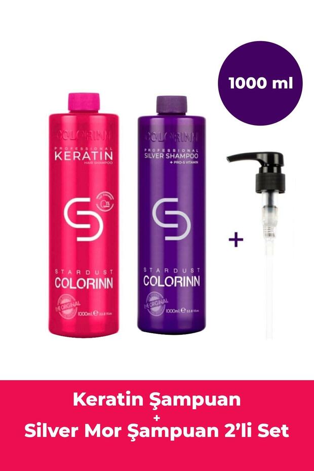 Keratin Ve Silver Mor Şampuan 2'li Set (2*1000 Ml) - 3