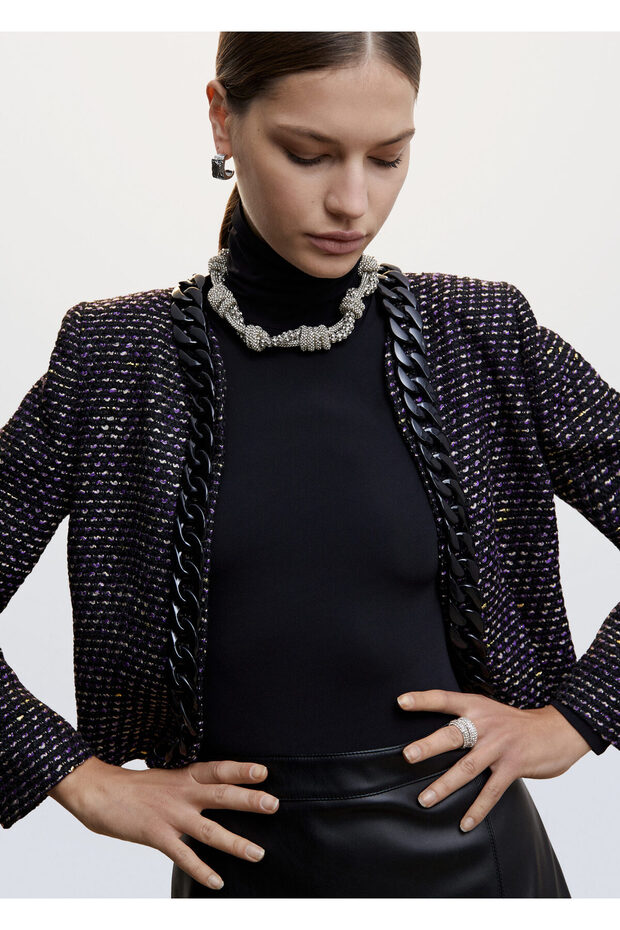 Kadın Soluk Leylak Ceket - 6