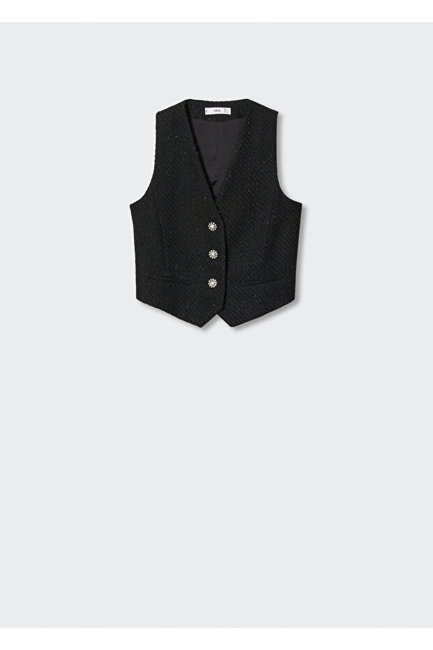 Siyah Kadın Yelek 37089103 - 3