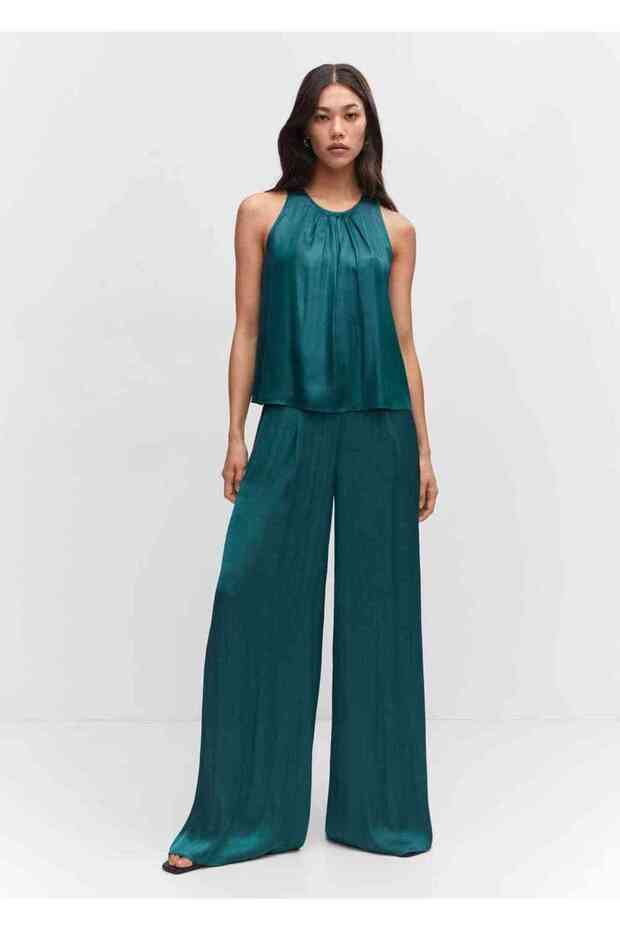 Satinbluse mit Schnallendetail - 2