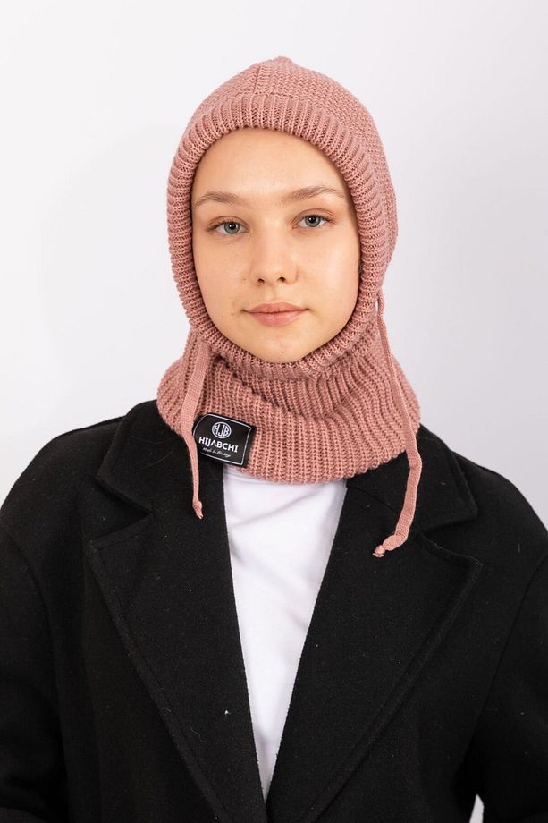 Balaklava Triko Bere - Gül Kurusu - 1