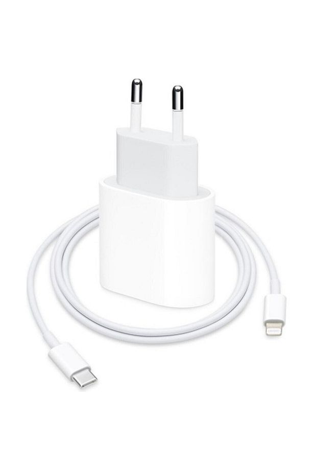 Iphone 20 Watt Hızlı Şarj Adaptörü + Type-C Lightning Kablo - 1