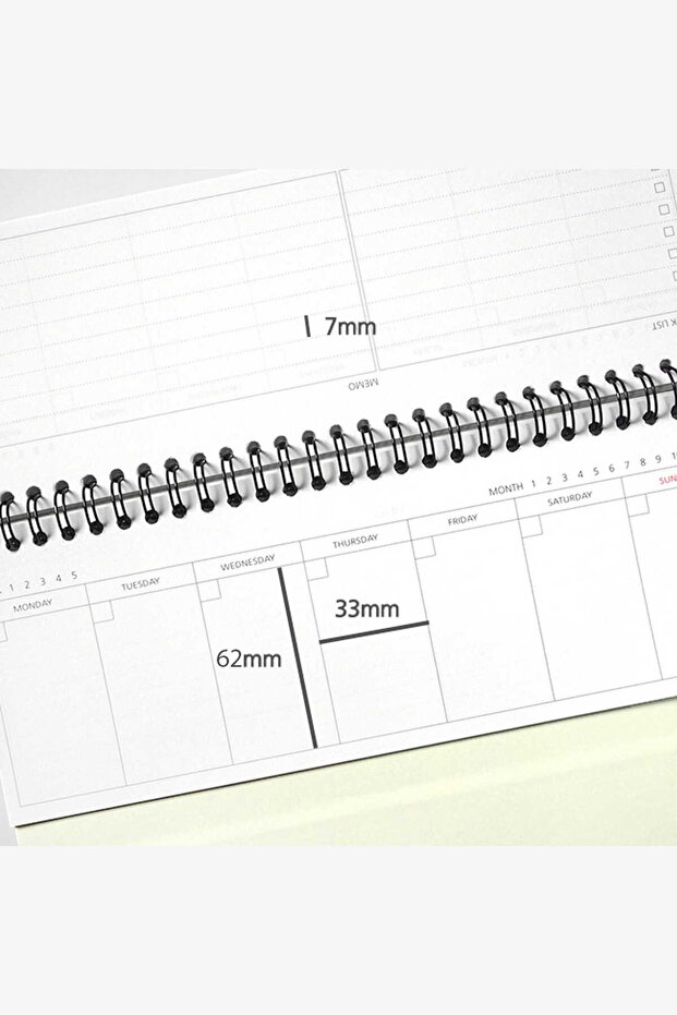 مخطط مكتب أسبوعي غير مؤرخ، قائمة الاختيار، دفتر مخطط المذكرة - 5