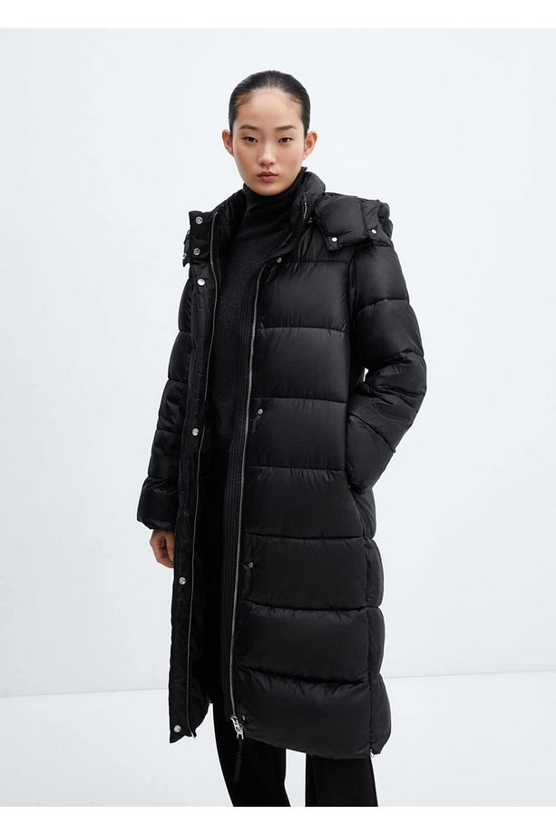 Su geçirmez kapüşonlu kapitone anorak - 1