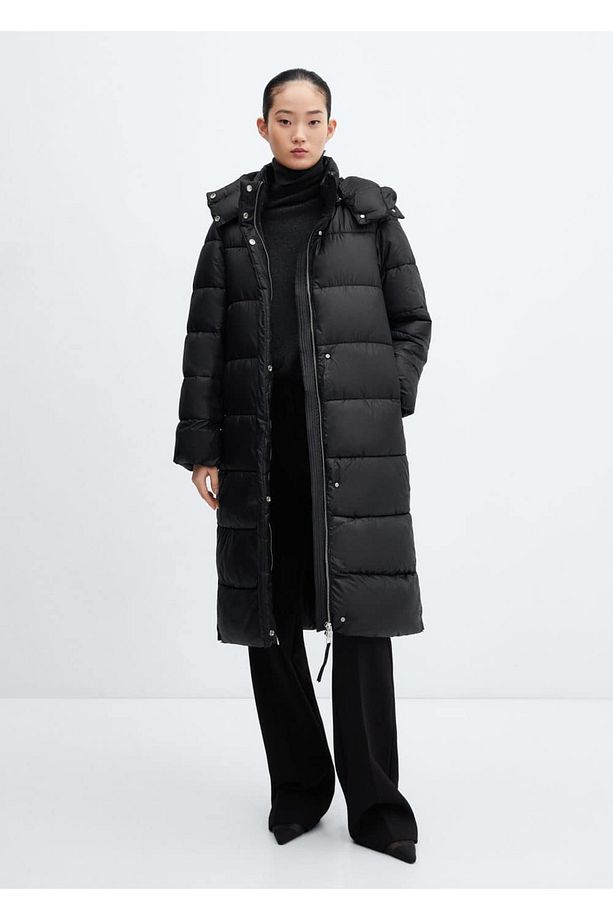 Su geçirmez kapüşonlu kapitone anorak - 2