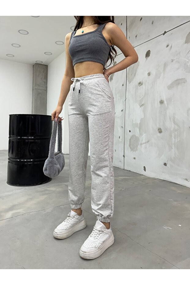 Black High Waist Lycra Sweatpants